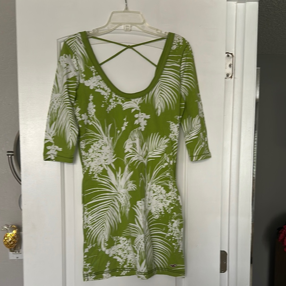 Green Floral Women's Top